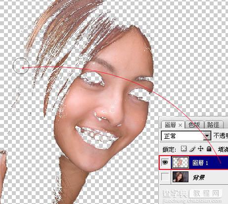 photoshop 巧用选区人物脸部肌肤美化5