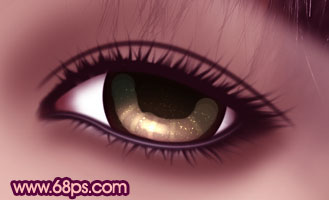 Photoshop将普通眼睛打造出极具魅力的紫色水晶彩妆效果21