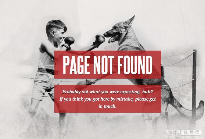史上最有创意的404页面设计有效改善网站用户体验24