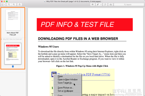 Mac中怎么使用预览应用合并PDF文件 Mac预览应用合并PDF文件的技巧4