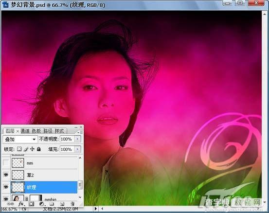 Photoshop CS3制作巨星章子怡曼妙的舞姿12