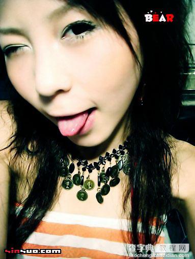 Photoshop非主流MM照片简单调色及美化教程2