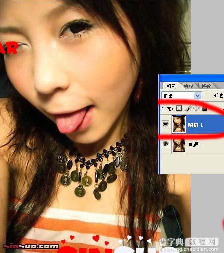 Photoshop非主流MM照片简单调色及美化教程4