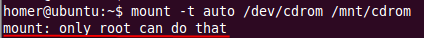 Linux 下使用mount命令挂载CDROM的方法1