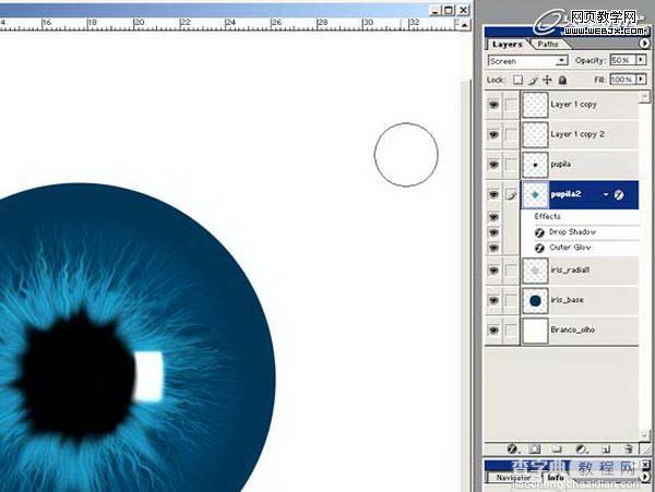 Photoshop将绘制出逼真的眼球效果的鼠绘实例教程12