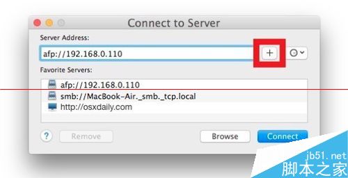 苹果Mac系统怎么添加常用服务器？2