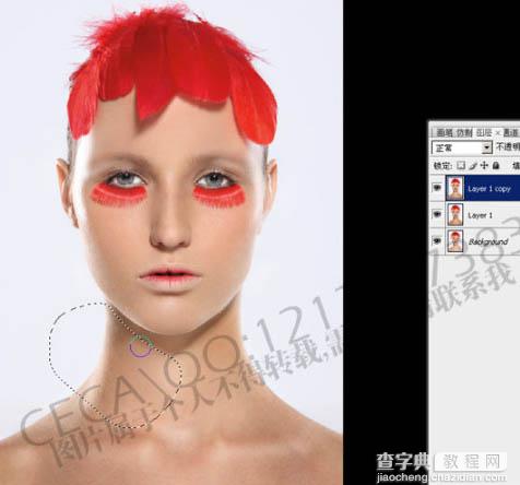 Photoshop 调出模特精细的质感肤色21