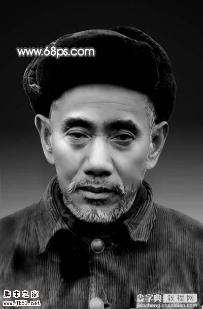 Photoshop 修复黑白的人物老照片23