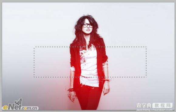 Photoshop将人物图片打造出柔美的红光潮流海报效果15