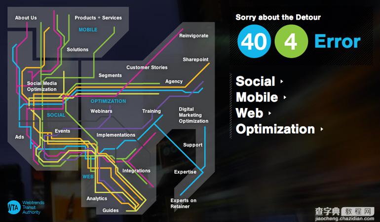 史上最有创意的404页面设计有效改善网站用户体验21