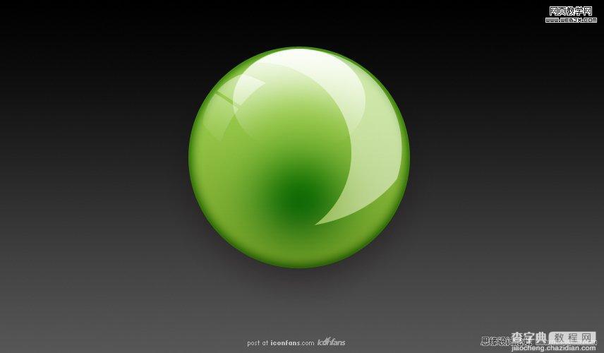 Photoshop将设计出非常抢眼的绿色水晶球效果教程17