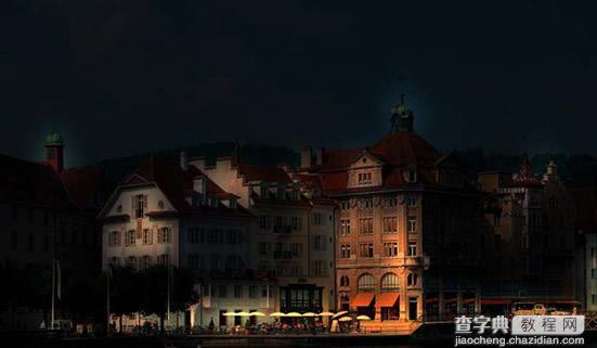 Photoshop将城市建筑照片转为夜景效果4