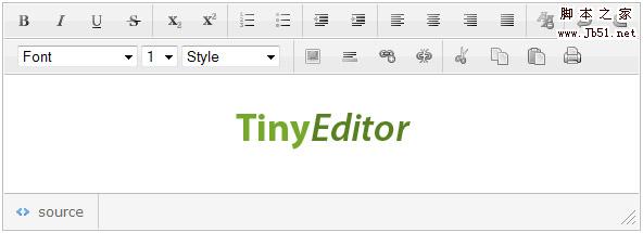 TinyEditor 简洁且易用的html所见即所得编辑器1