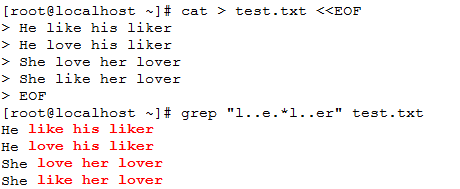 linux 文本处理工具之一grep命令详解3