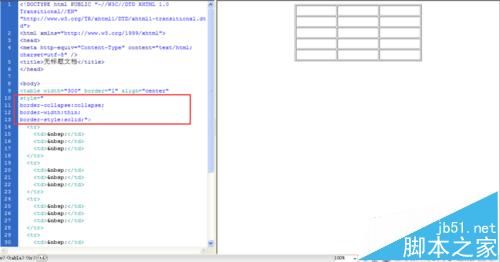 Dreamweaver中怎么让html网页中的table边框细线显示?4