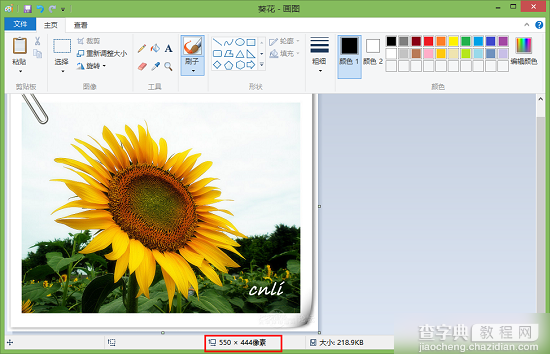 Win8.1系统中使用画图工具调整图片大小的方法图文详解4