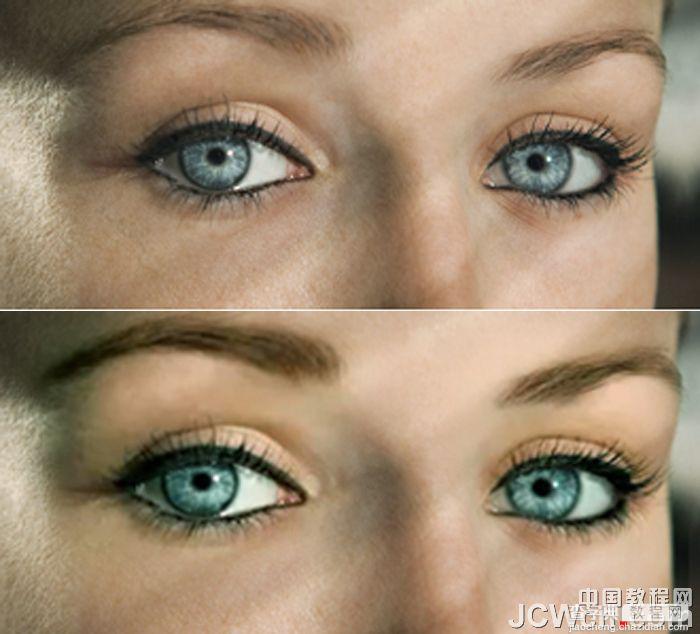 Photoshop精细美化人物的眉毛和眼睛教程3