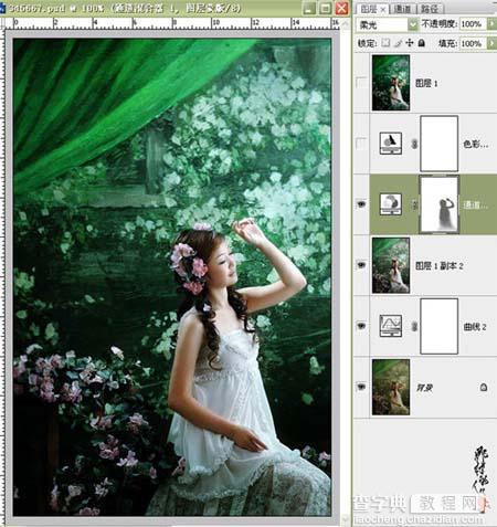photoshop 简单5步调出偏灰照片清晰光亮的色调9