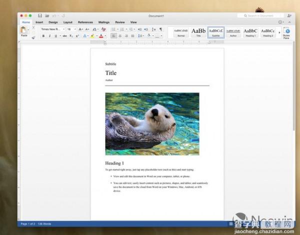 [下载]Office 2016 for Mac新预览版  Word上手体验11