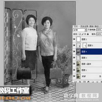 Photoshop 修复局部掉色的老照片16