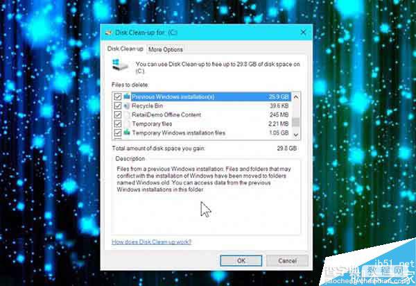 升级Win10周年更新后C盘系统文件多达26GB怎么清理?2