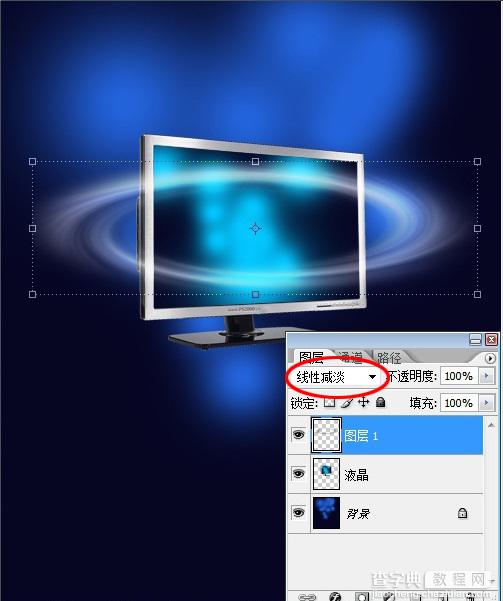 Photoshop 合成创意的液晶显示器广告特效10