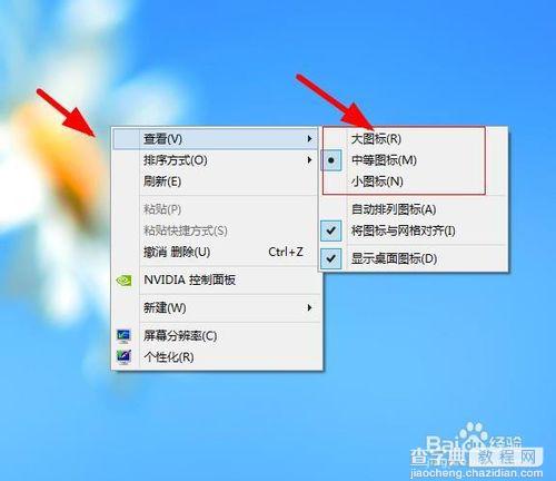 windows8系统桌面图片怎么调整大小具体图解2