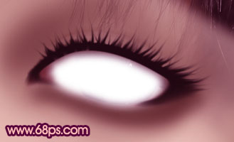 Photoshop将普通眼睛打造出极具魅力的紫色水晶彩妆效果15