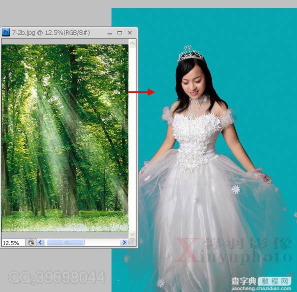 Photoshop制作唯美的粉红色蝴蝶仙子效果教程15