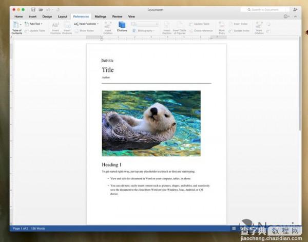 [下载]Office 2016 for Mac新预览版  Word上手体验7