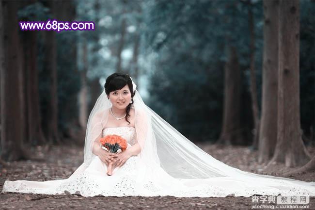 Photoshop图片处理教程之打造超梦幻的紫色婚片5