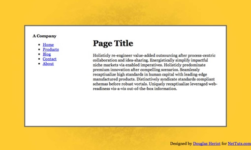 CSS垂直居中网页布局实现的5种方法3