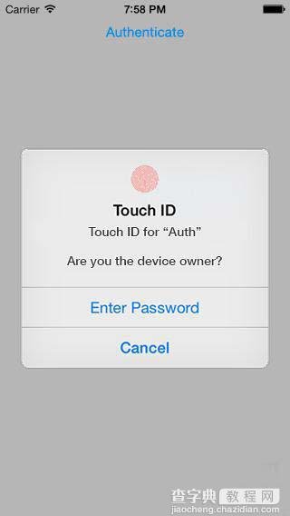 iOS8中如何集成TouchID指纹传感器功能6
