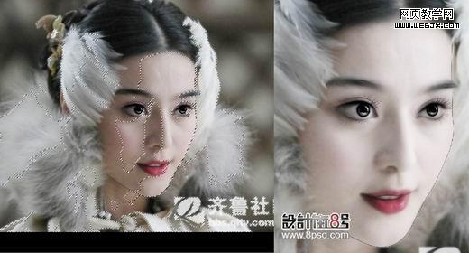 Photoshop 简单把美女头像转手绘效果13