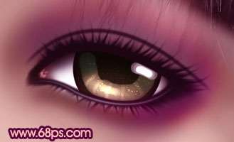Photoshop将普通眼睛打造出极具魅力的紫色水晶彩妆效果27