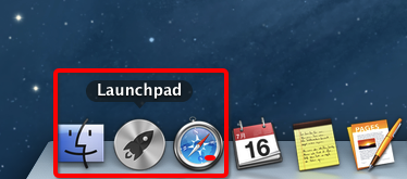 Mac OS系统Dock上的Launchpad图标消失找回方法步骤1