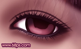 Photoshop将普通眼睛打造出极具魅力的紫色水晶彩妆效果20