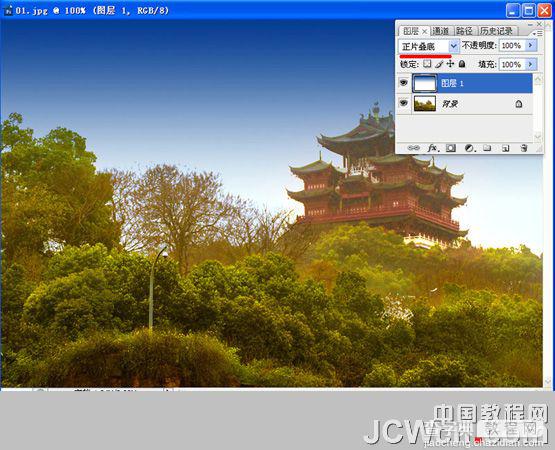 Photoshop下严重偏灰的风景图片修复方法10