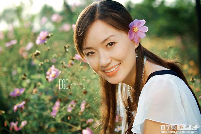 Photoshop为外景写真图片增加蜜糖色效果3