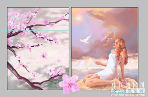Photoshop手绘教程:桃花下的漂亮MM29