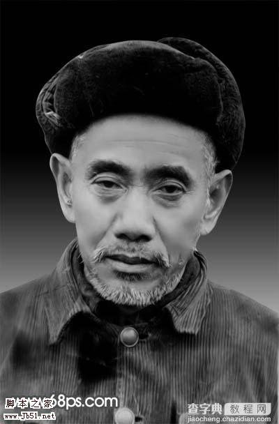 Photoshop 修复黑白的人物老照片18