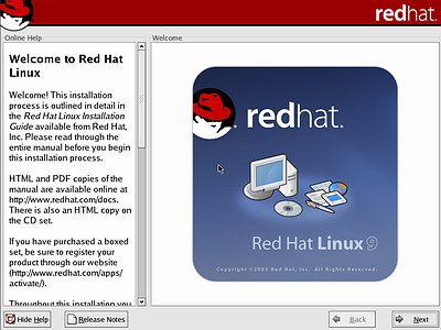 红帽子Red Hat Linux 9光盘启动安装过程图解7