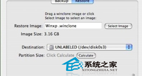 MAC通过Winclone备份还原Windows7系统4