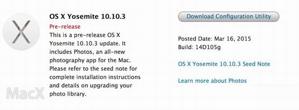 yosemite 10.10.3 beta4 下载地址 os x10.10.3beta4官方下载1