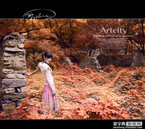 Photoshop Lab模式让照片变换季节2
