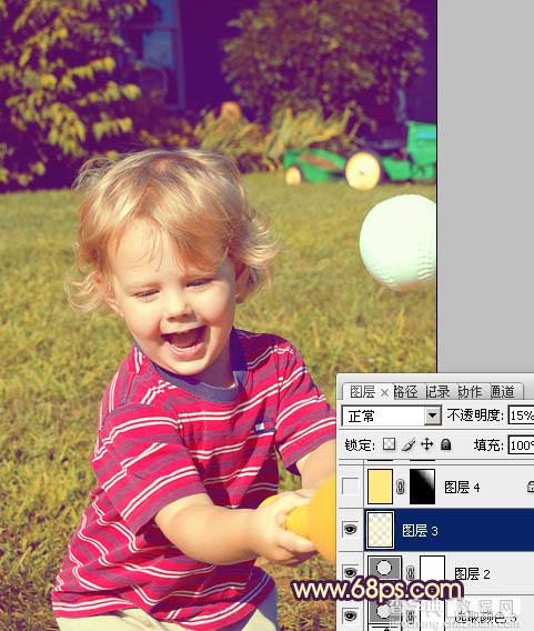 Photoshop为儿童照片加上柔和阳光色27