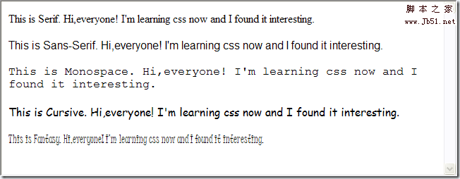 CSS值、单位和字体说明2