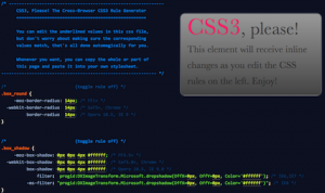 CSS3 please 跨浏览器的CSS3产生器1
