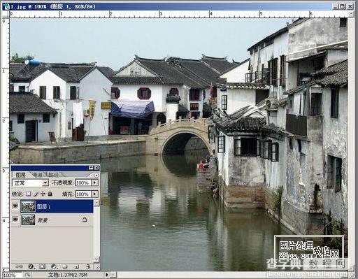 photoshop利用历史艺术画笔快速打造水墨风格图片5