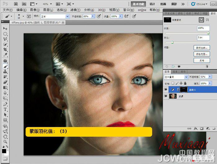 Photoshop精细美化人物的眉毛和眼睛教程13